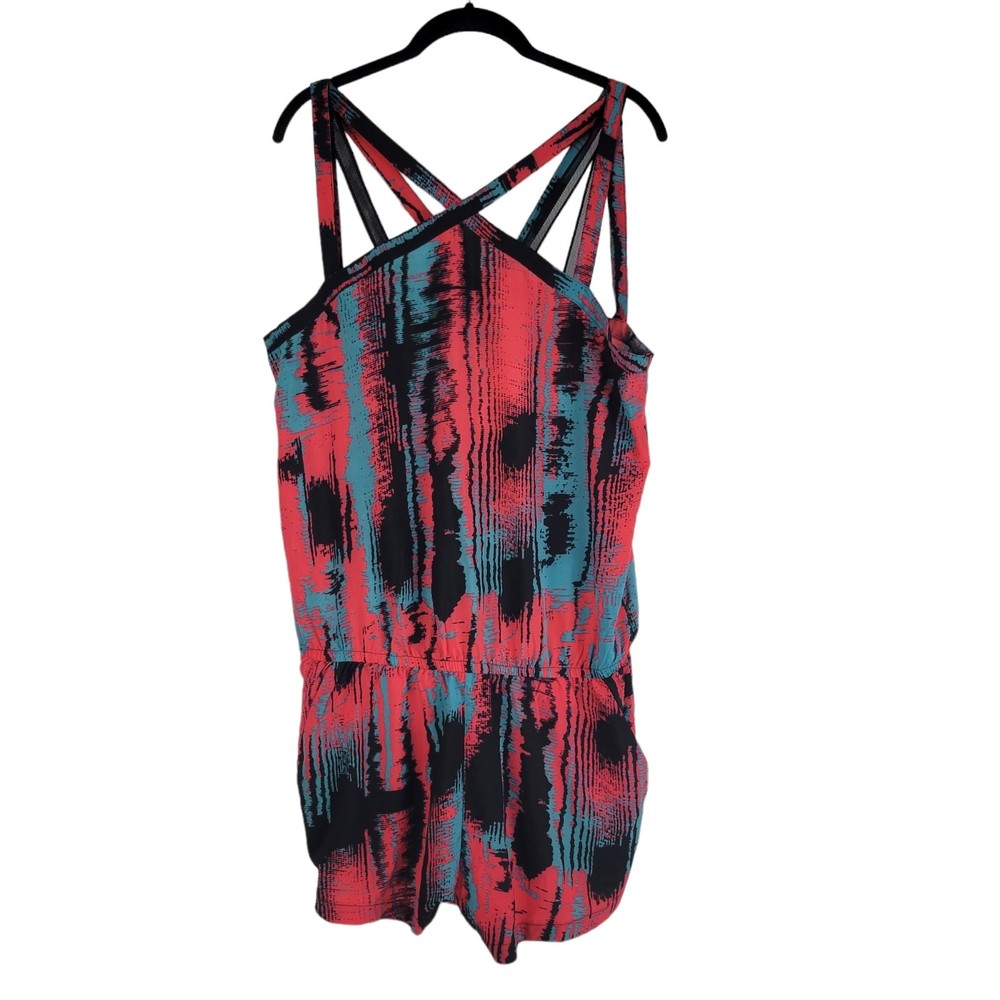 Fabletics Liza Romper Heat Wave Tie Dye Print size Large (10-12) NWT $84.95
